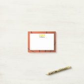 バスケットボールルックパーソナライズされたコーチ ポストイット (デスク上)