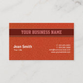 バスケットボールレザーテクスチャコーチ 名刺 (正面)