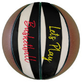 バスケットボールレッズ遊バスケットルストライプ バスケットボール (縦)