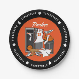 バスケットボールロッカールームのカスタムプレーヤーの名前番号 ペーパープレート
