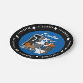 バスケットボールロッカールームのカスタムプレーヤーの名前番号 ペーパープレート (アングル)