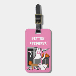 バスケットボールロックカスタムエラーのプレーヤー名 ラゲッジタグ