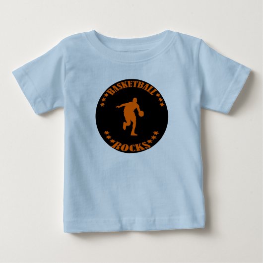 バスケットボールロック! ベビーTシャツ (正面)