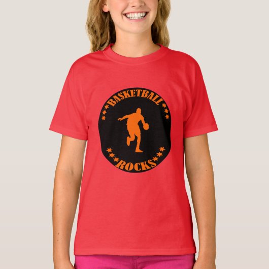 バスケットボールロック！ Tシャツ (正面)