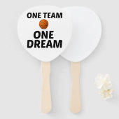 バスケットボールワンチームワンドリーム ハンドファン (正面&裏面)