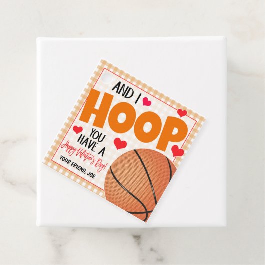 バスケットボールヴァレンティーンズボーイギフトラベル フェイバータグ (インサイチュ)