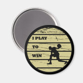 バスケットボールヴィンテージ選手レトロな夕日 マグネット (正面/裏面)