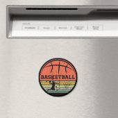 バスケットボールヴィンテージ マグネット (インサイチュ (食洗機))