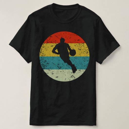 バスケットボールヴィンテージ Tシャツ (デザイン正面)
