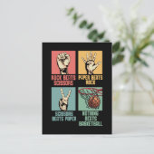 バスケットボール中毒バスケットボールアスリート ポストカード (スタンド正面)