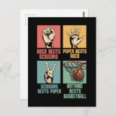 バスケットボール中毒バスケットボールアスリート ポストカード (正面/裏面)