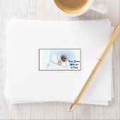 バスケットボール付きバスケットボールのフープ ラベル (インサイチュ)