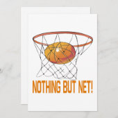 バスケットボール以外は不要 招待状 (正面/裏面)