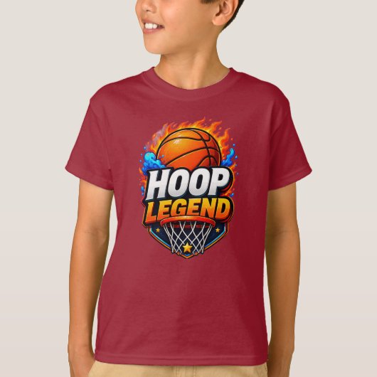 バスケットボール伝説キッズTシャツ Tシャツ (正面)