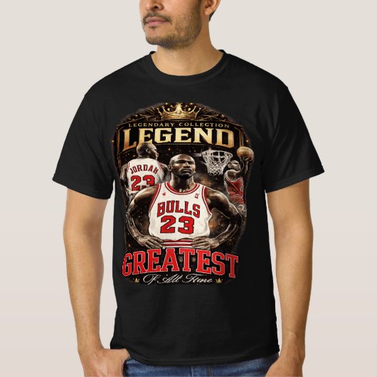 バスケットボール伝説23 グラフィックTシャツ メンズ Tシャツ (正面)