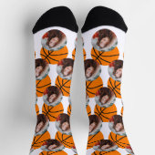 バスケットボール写真テンプレートソックス ソックス (上部)