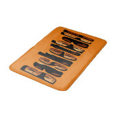 バスケットボール写真ロゴ、メモリフォームバスマット、 バスマット (アングル)