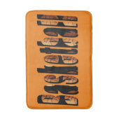 バスケットボール写真ロゴ、メモリフォームバスマット、 バスマット (正面縦)