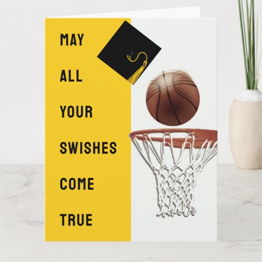 バスケットボール卒業カード カード (正面)