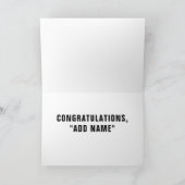 バスケットボール卒業カード カード (内部)