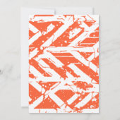 バスケットボール卒業式コートを帽子まで 招待状 (裏面)