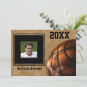 バスケットボール卒業発表 招待状 (スタンド正面)