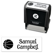 バスケットボール名スタンプ セルフインキングスタンプ (インサイチュ)