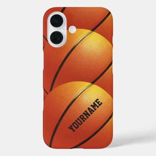 バスケットボール名前をカスタムするの電話ケース Case-Mate iPhoneケース (裏面)