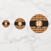 バスケットボール名前をカスタムするエイジスラムダンク コンフェッティ (正面)