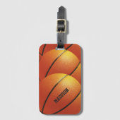 バスケットボール名前をカスタムする ラゲッジタグ (正面縦)