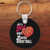 バスケットボール女子が大好きなジャスト・ガールB キーホルダー (正面)