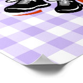 バスケットボール女子ドリブルのポスター ポスター (角)