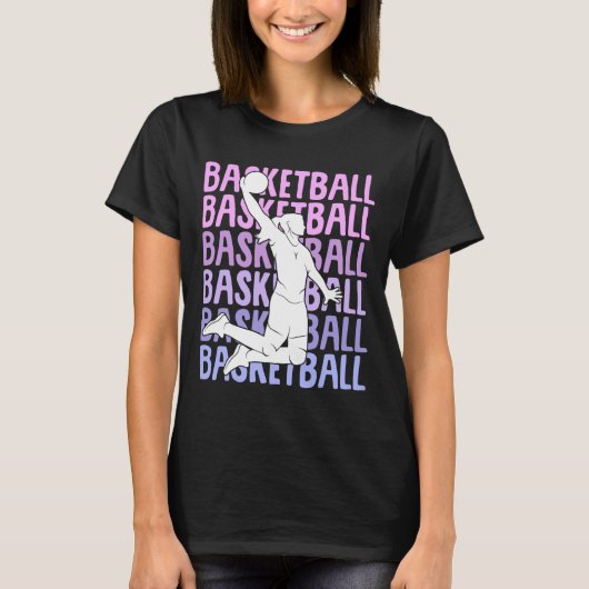 バスケットボール女子子供 Tシャツ (正面)