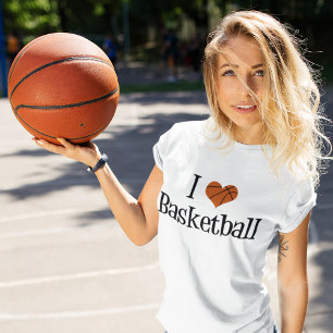 バスケットボール女性が好き Tシャツ