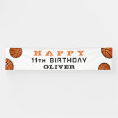 バスケットボール子供の誕生日パーティーバナー 横断幕 (横)
