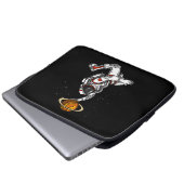 バスケットボール宇宙飛行士宇宙惑星コズミック ラップトップスリーブ (正面下部)