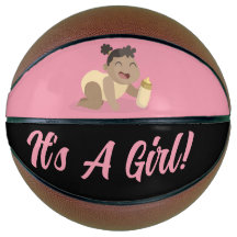 バスケットボール性別発表ベビーシャワー ピンク女の子