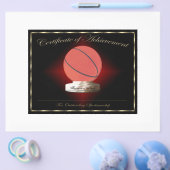バスケットボール成績証明書 チラシ (シングル)