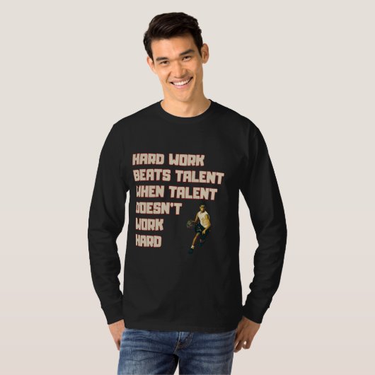 バスケットボール才能 Tシャツ (正面フル)