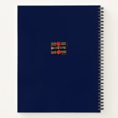 バスケットボール抽象芸術ワードアート – ミニマリスト ノートブック (裏面)