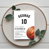 バスケットボール招待状ボーイバースデーパーティー 招待状