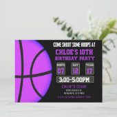 バスケットボール招待状 – スポーツ招待状ガール 招待状 (スタンド正面)