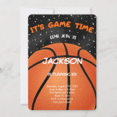 バスケットボール招待状 招待状 (正面)