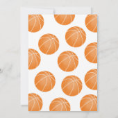 バスケットボール招待状 招待状 (裏面)