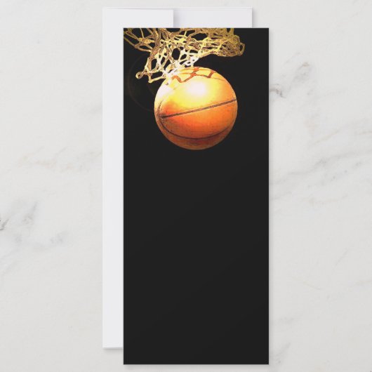 バスケットボール招待状 招待状 (正面)