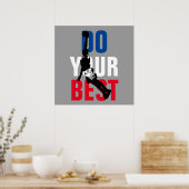 バスケットボール最高のを行う感動的 ポスター (キッチン)