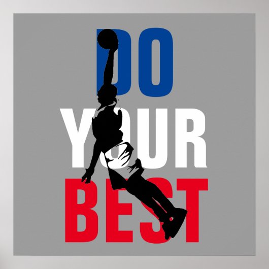 バスケットボール最高のを行う感動的 ポスター (正面)