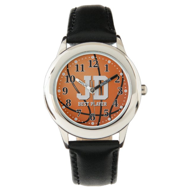バスケットボール最高の選手 |スポおもしろいート 腕時計 (正面)