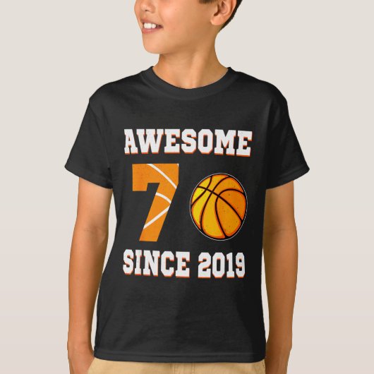 バスケットボール歴7年 2019 Tシャツ (正面)