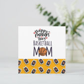 バスケットボール母の日から母へ カード (スタンド正面)